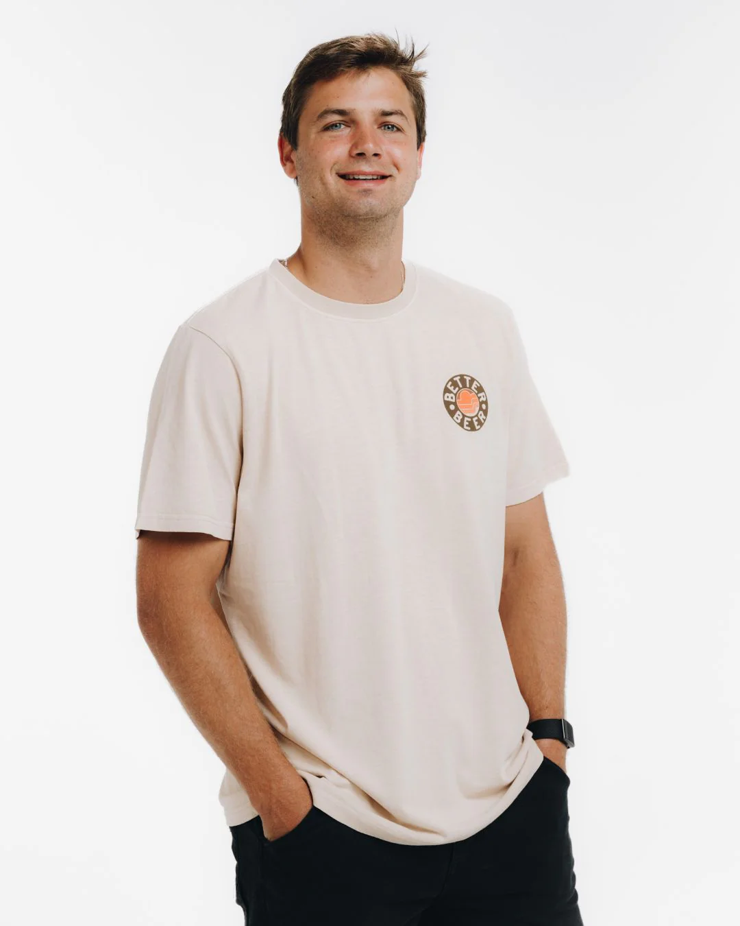 Aloha Sunset Tee - Sand - Image 4