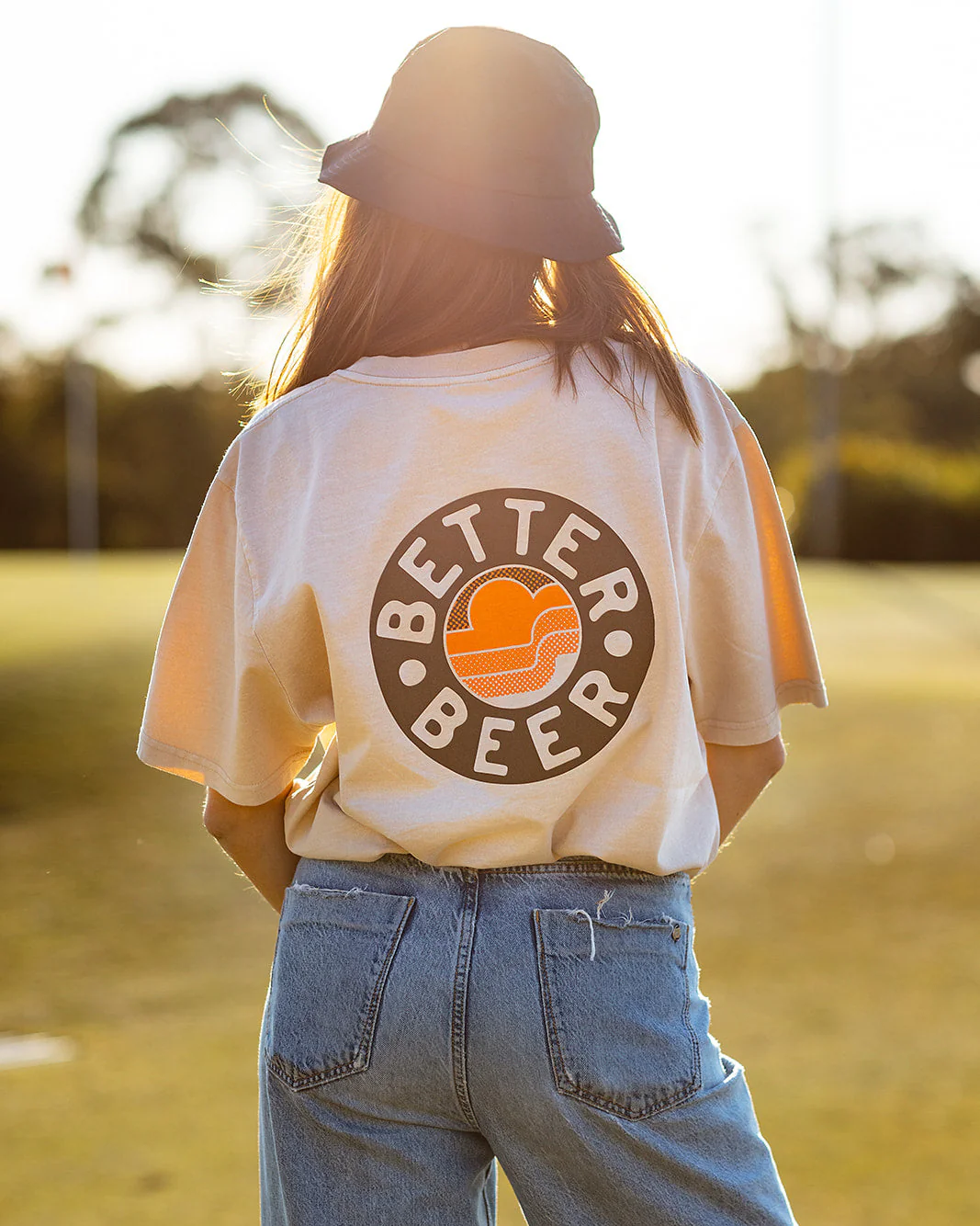 Aloha Sunset Tee - Sand - Image 9