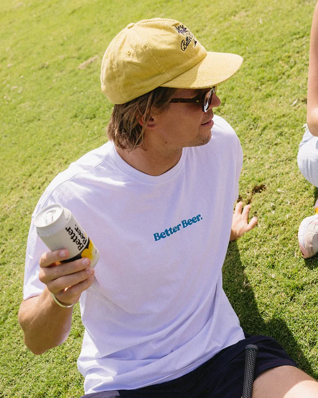 All Day Tee - White/Blue - Image 3