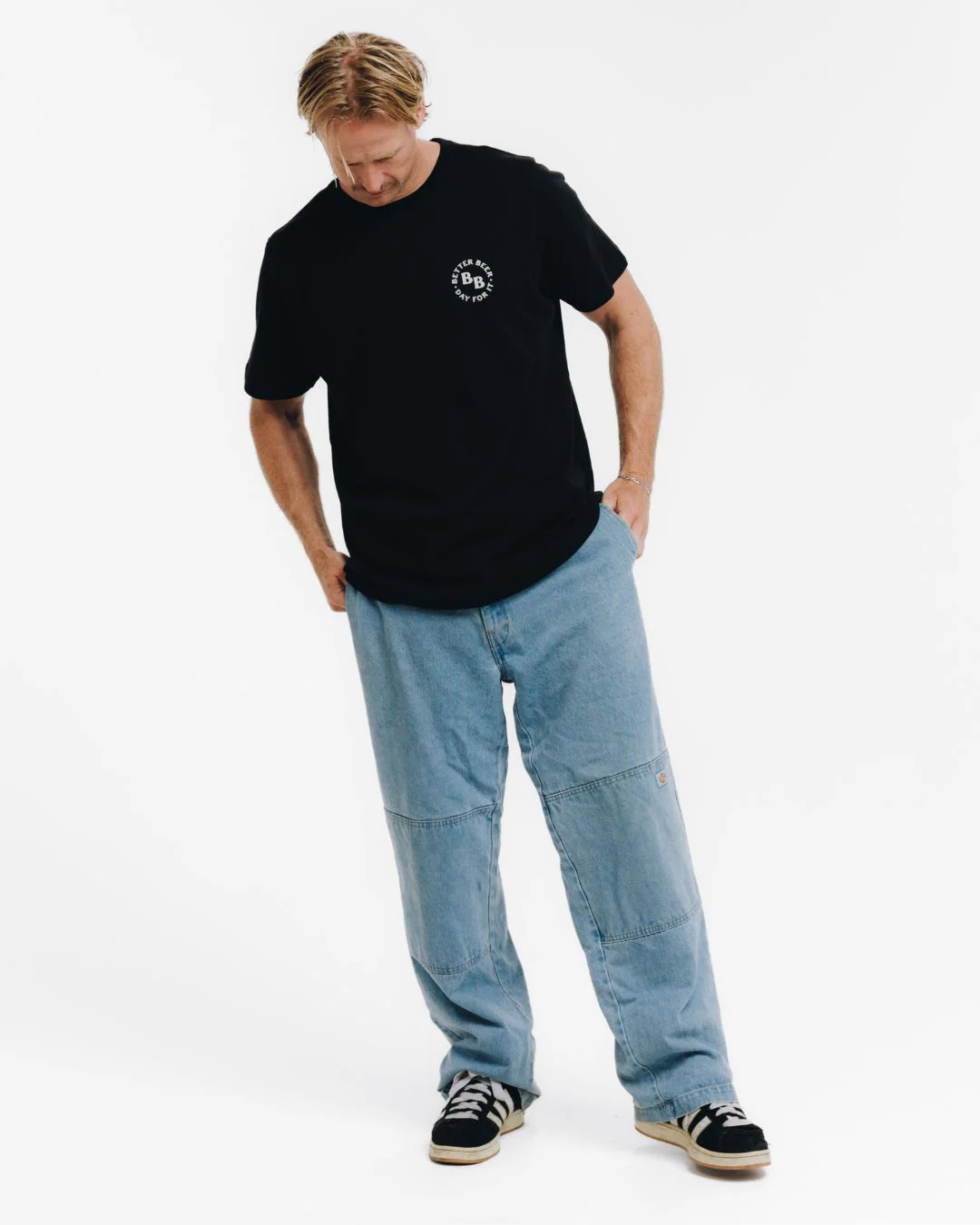Crafted Arch Tee - Black - Image 3