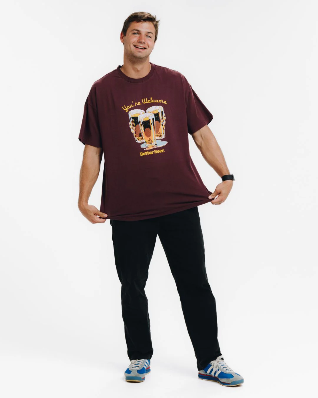 My Round Tee - Maroon - Image 3