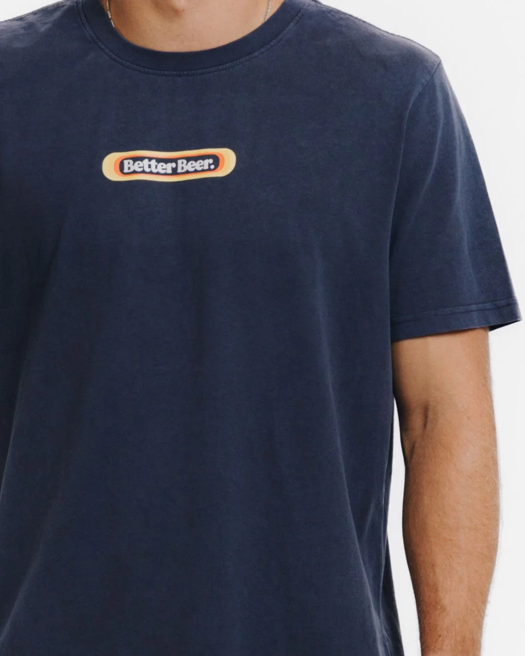 Stripe Pill Tee - Navy - Image 2