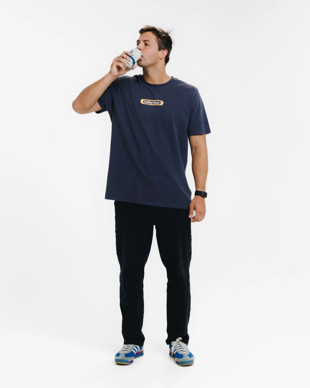 Stripe Pill Tee - Navy - Image 3