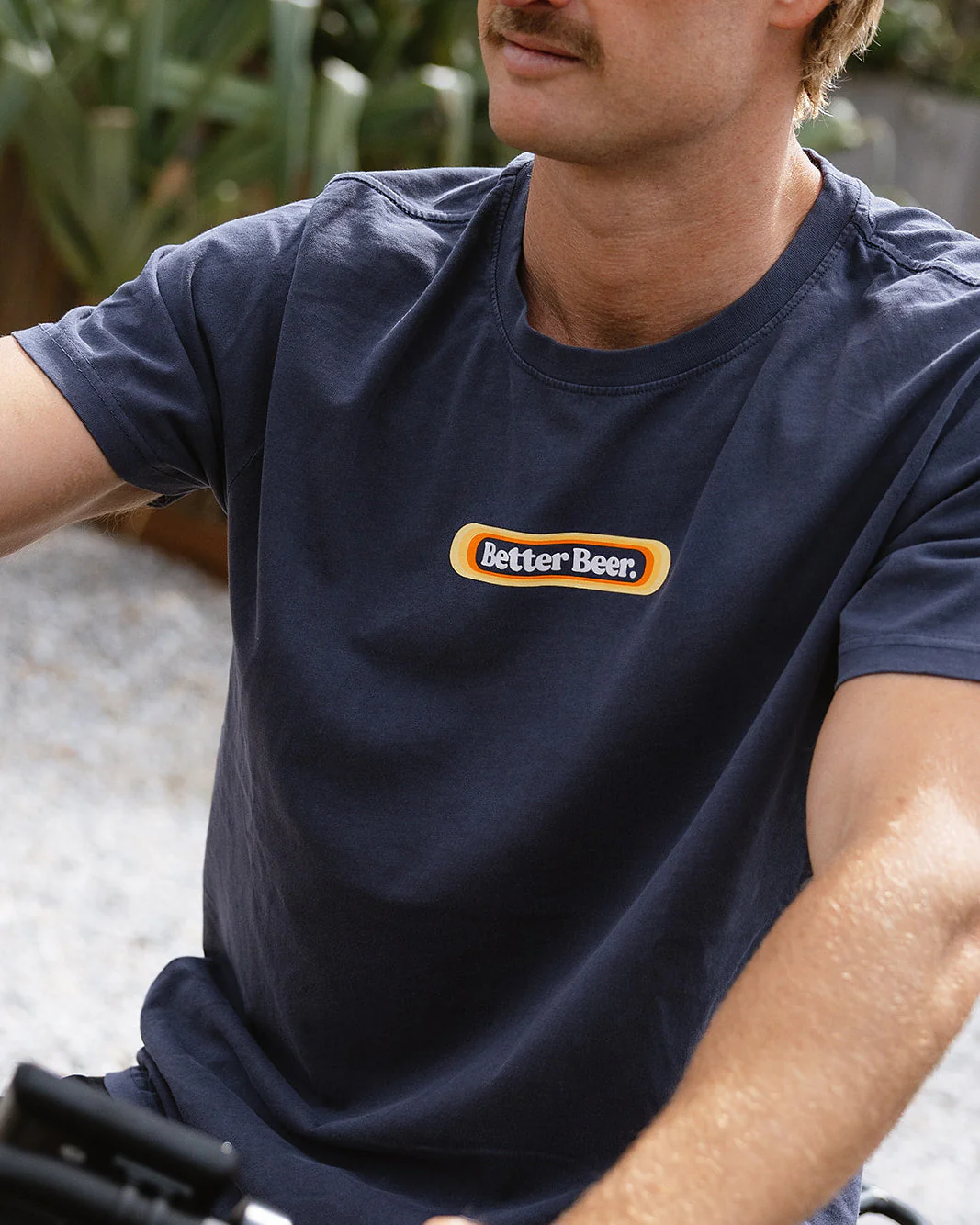 Stripe Pill Tee - Navy - Image 4
