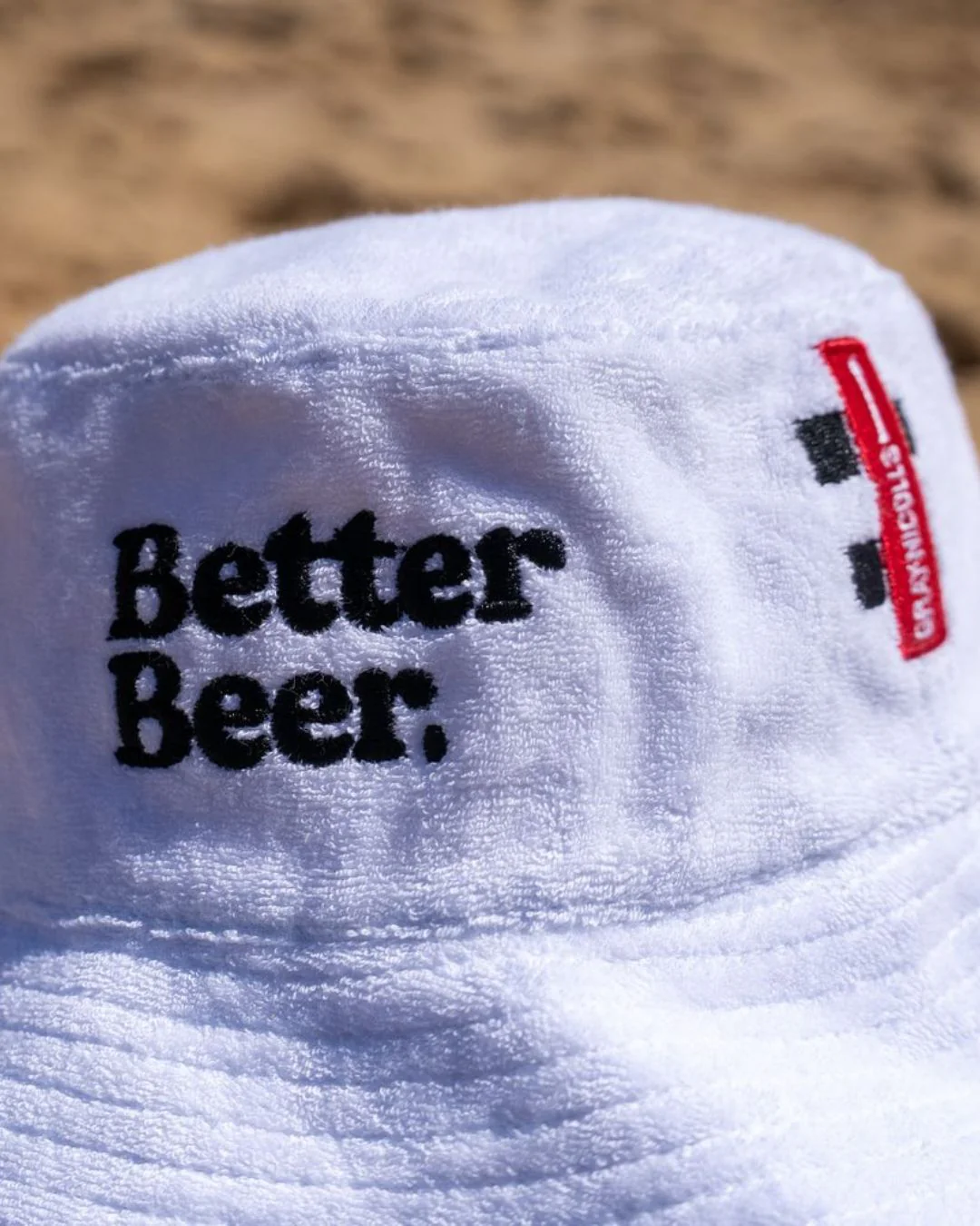 Gray-Nicolls x Better Beer Towelling Bucket Hat - Image 7