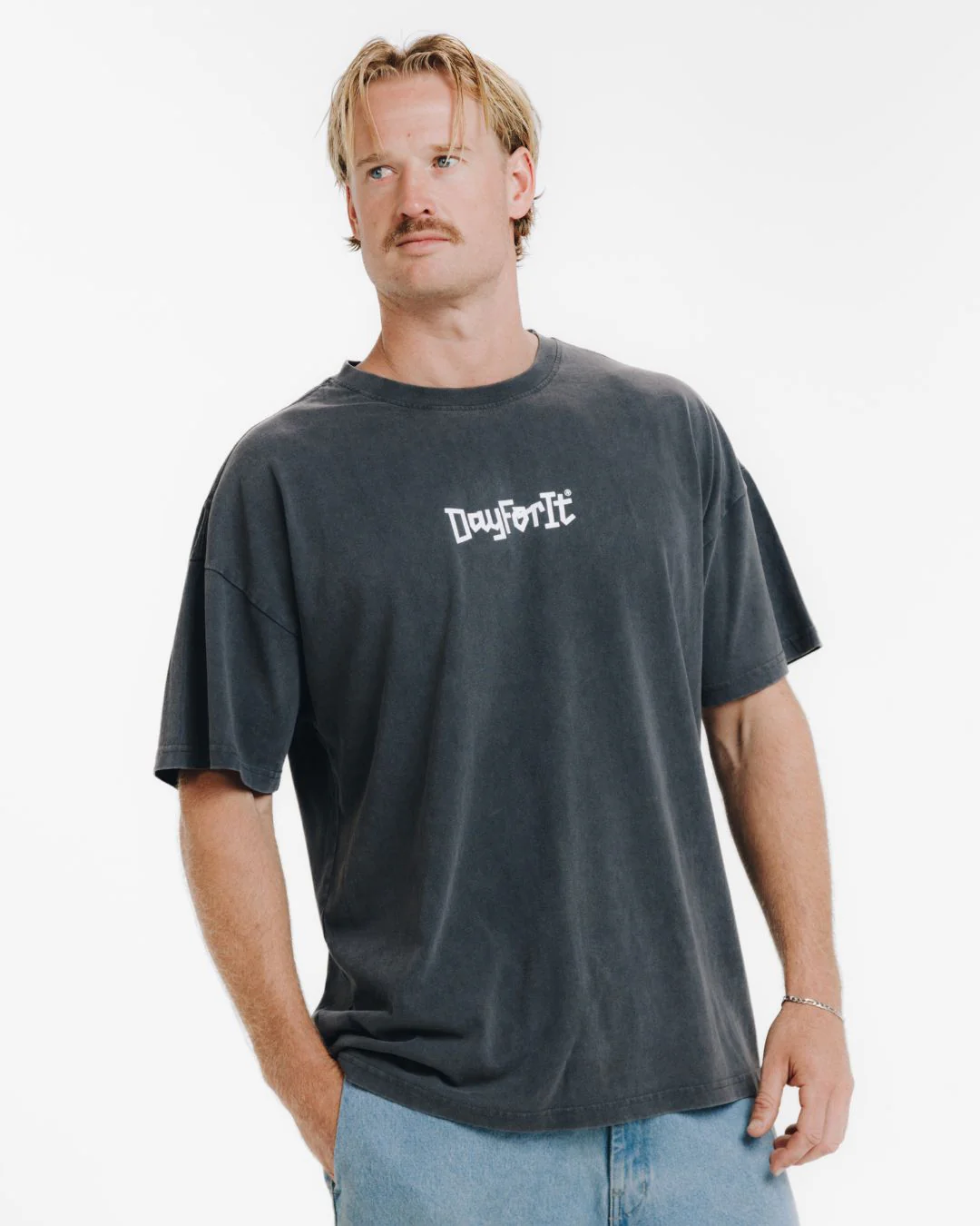 Great Handwriting Tee - Light Acid Black