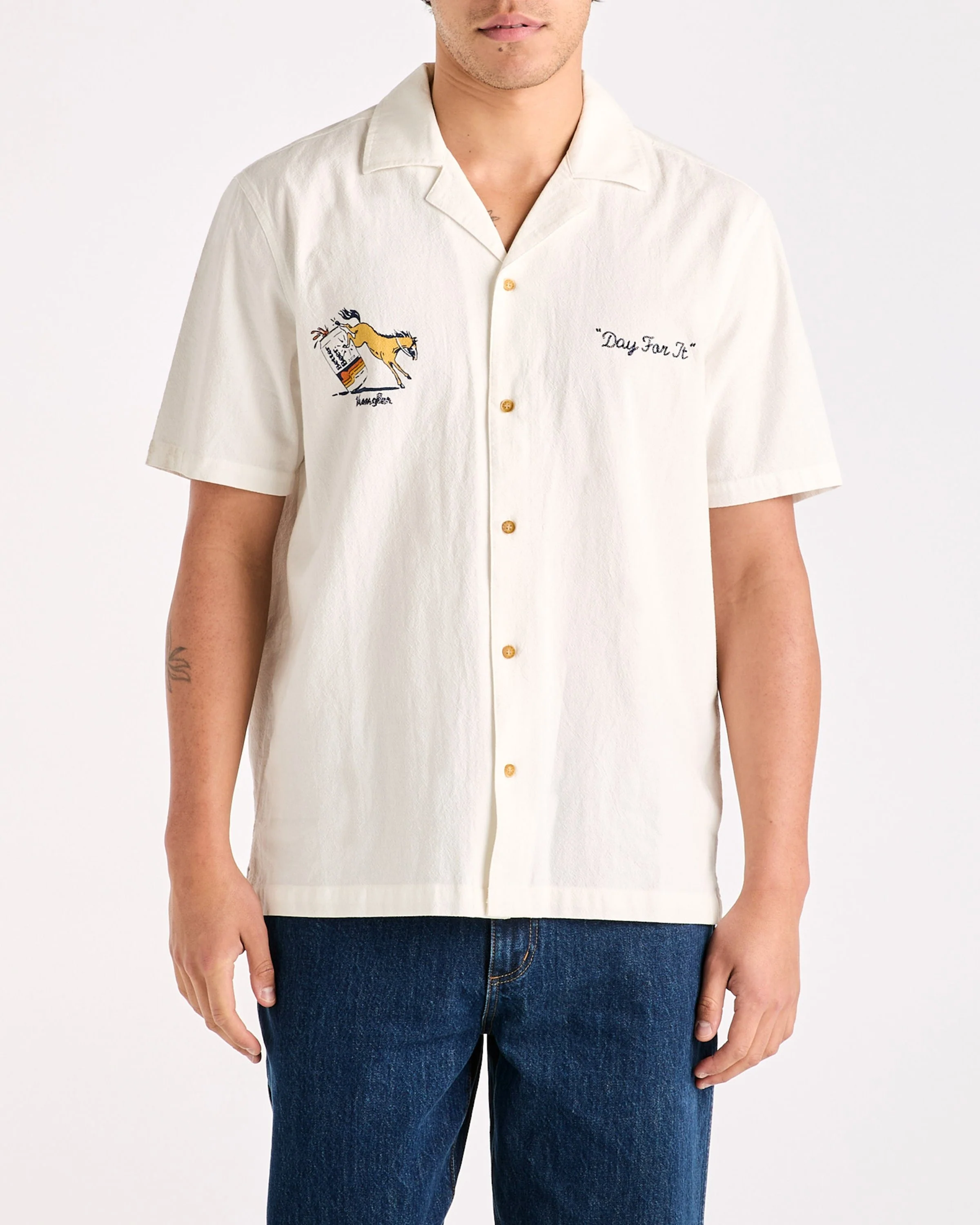 Day For It Shirt - ECRU White