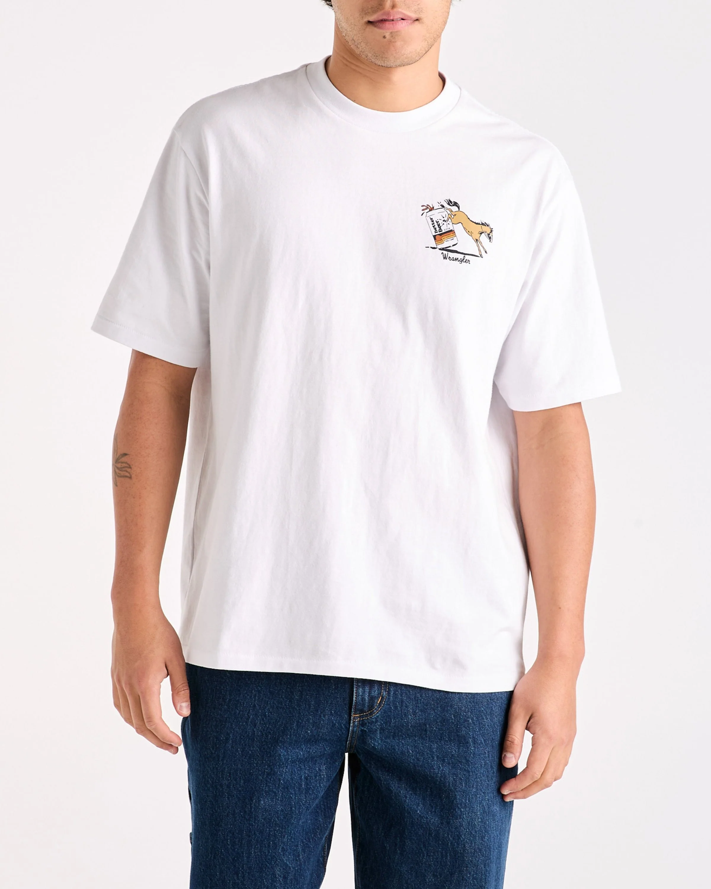 Kicked Slacker Tee - White
