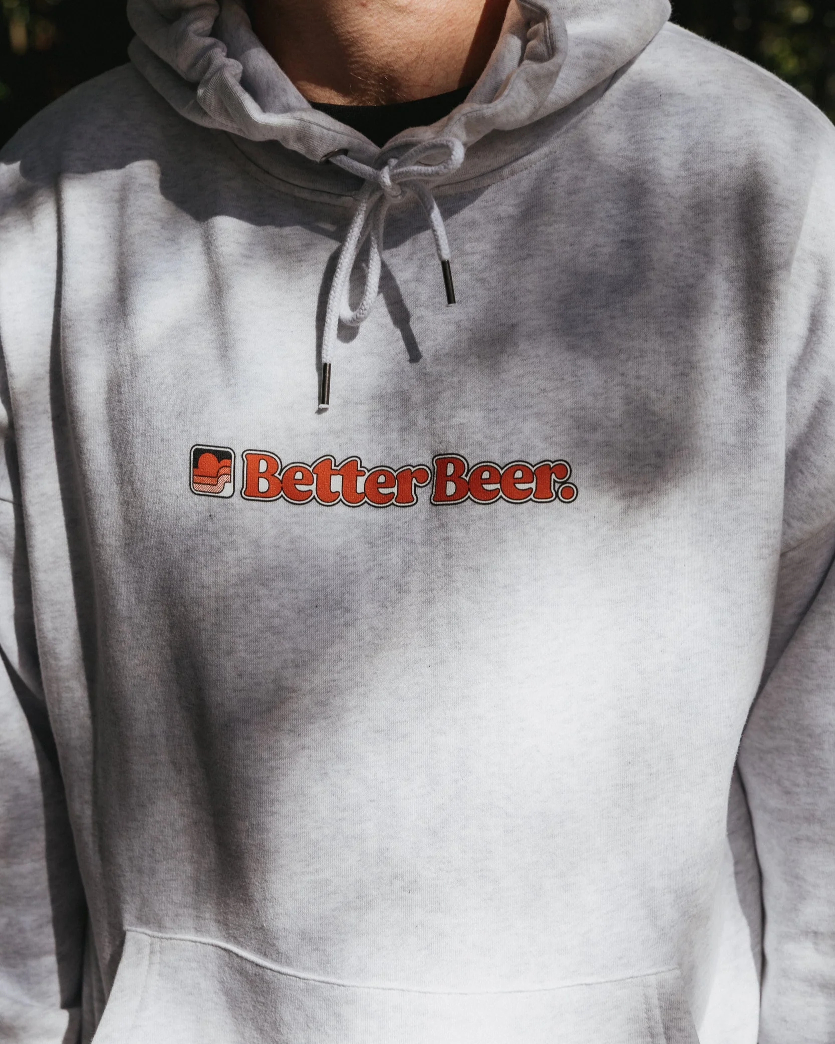 Sunset Icon Badge Hood - Grey - Image 5