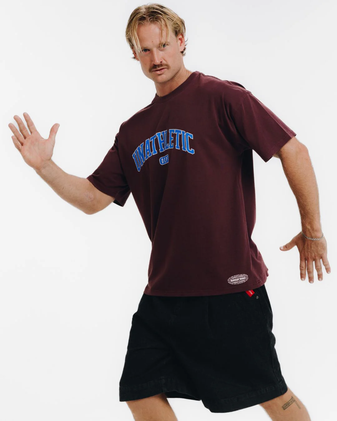 Unathletic Tee - Maroon - Image 3