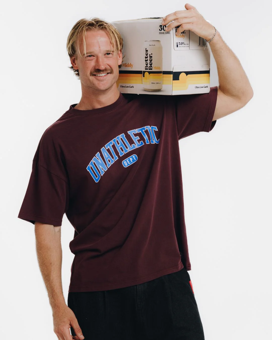 Unathletic Tee - Maroon - Image 5