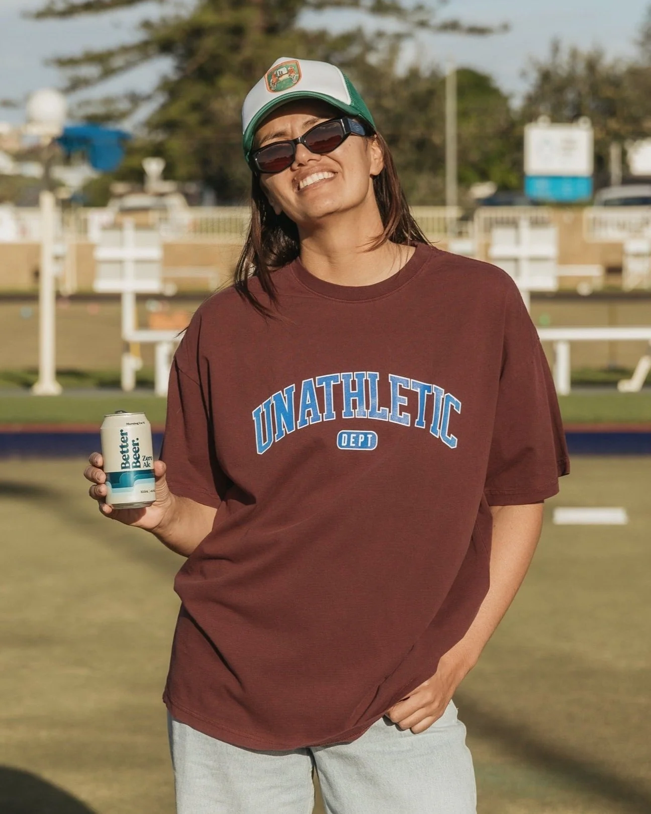 Unathletic Tee - Maroon - Image 8