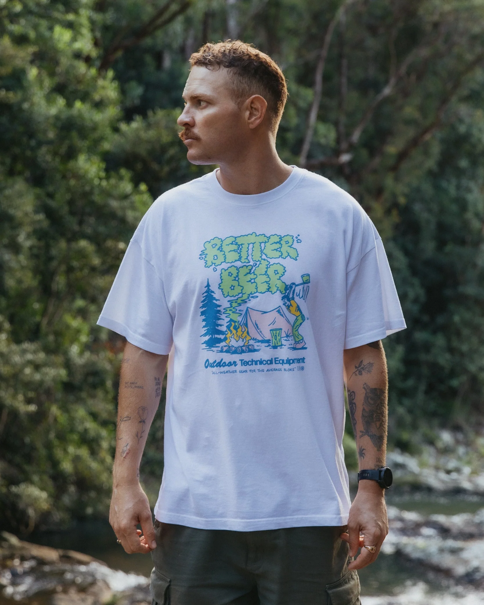 Campfire Tee - White - Image 4