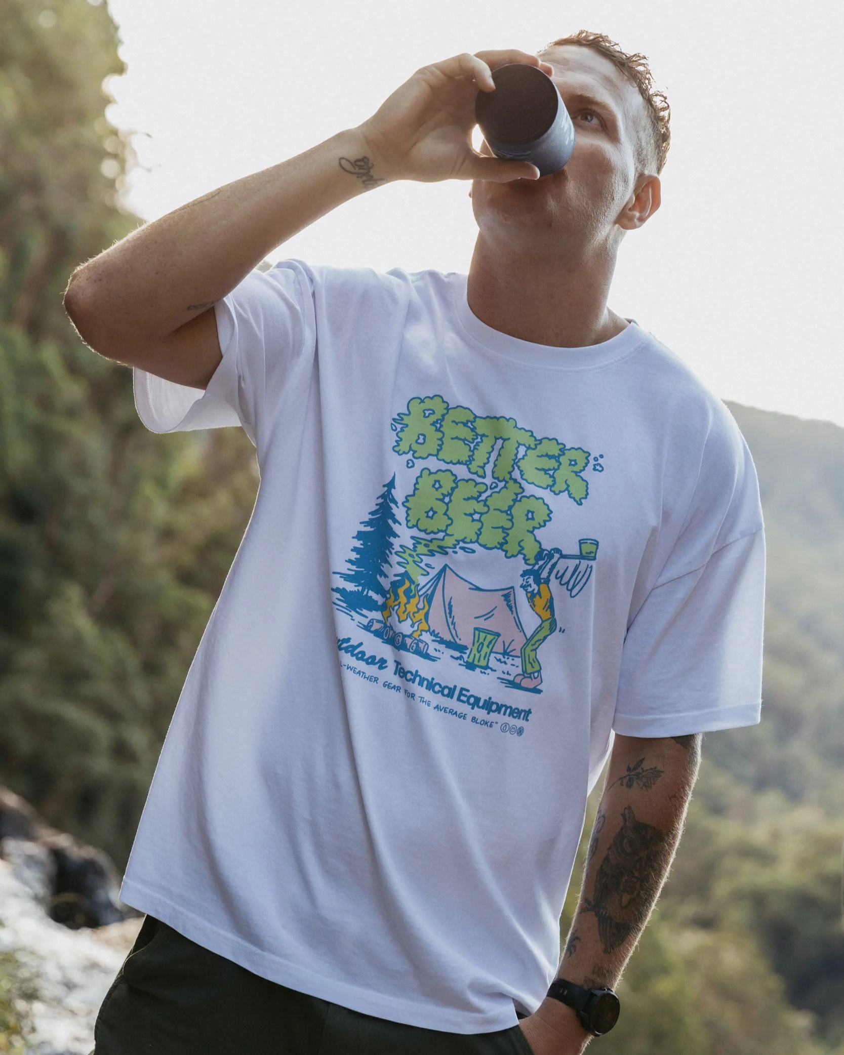 Campfire Tee - White - Image 7